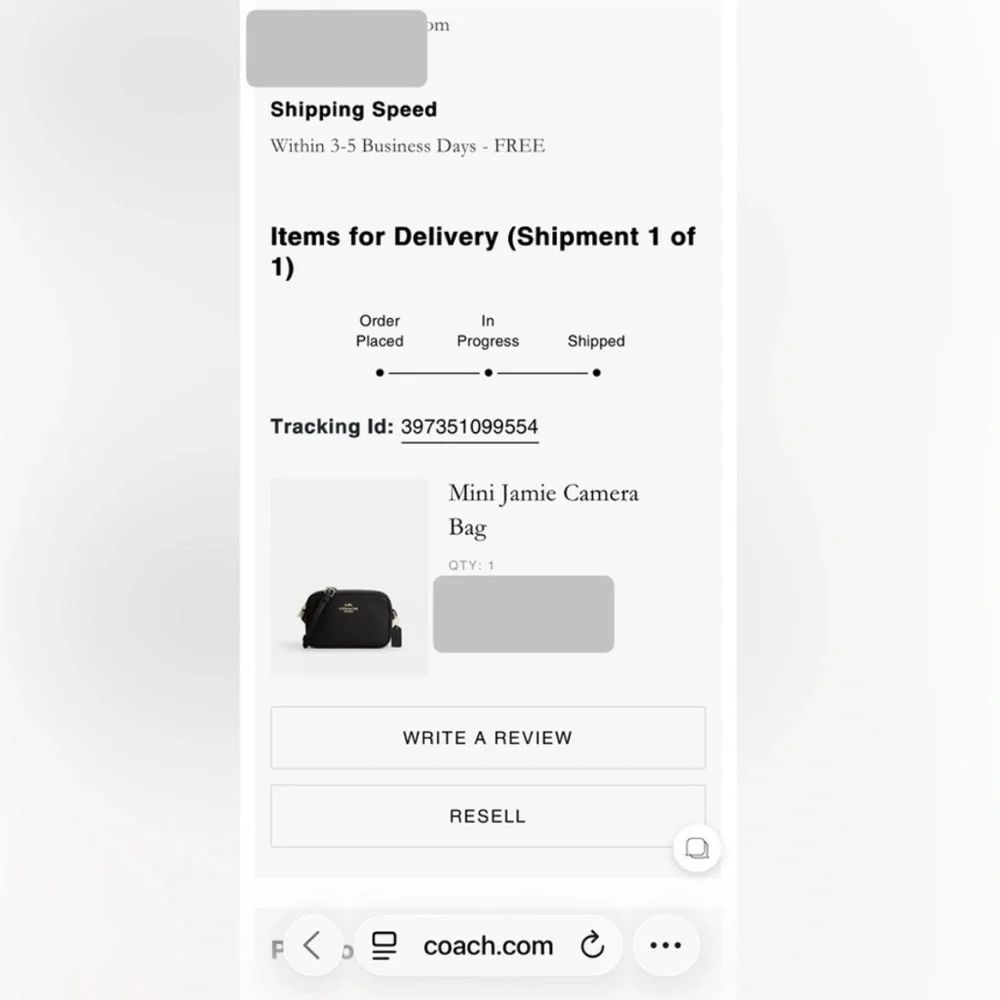 NWT Coach Mini Jamie Camera Bag in Black Pebble Leather - Picture 7 of 16